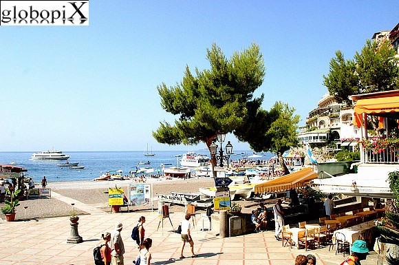 La spiaggia di Positano