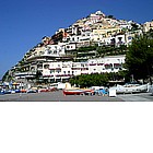 Positano vista dalla spiaggia