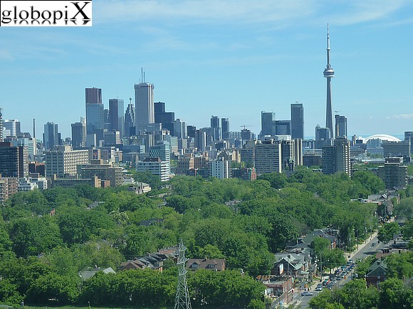 skyline di Toronto visto da Casa Loma