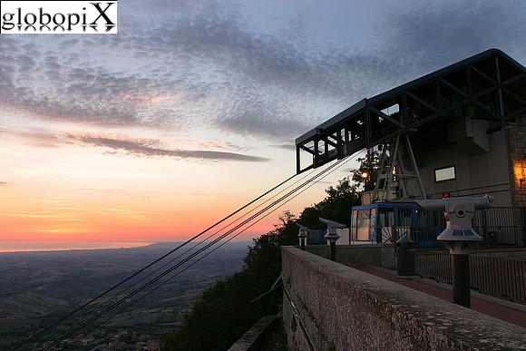 San Marino - The cableway