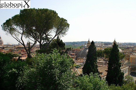 Vista di Roma dal Pincio