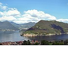 Panorama del lago con Monte Isola