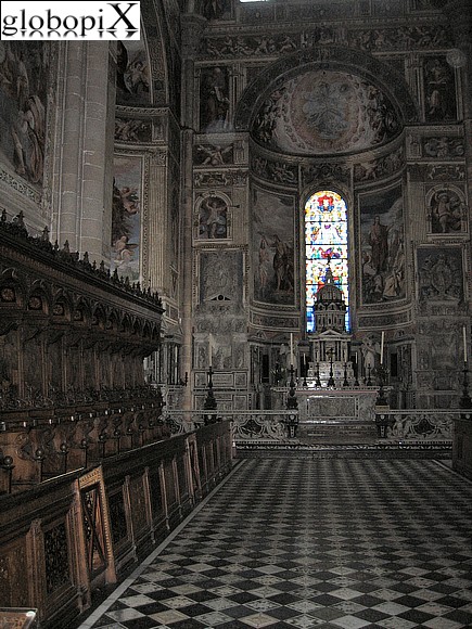 Pavia - The choir of Pavia's Certosa
