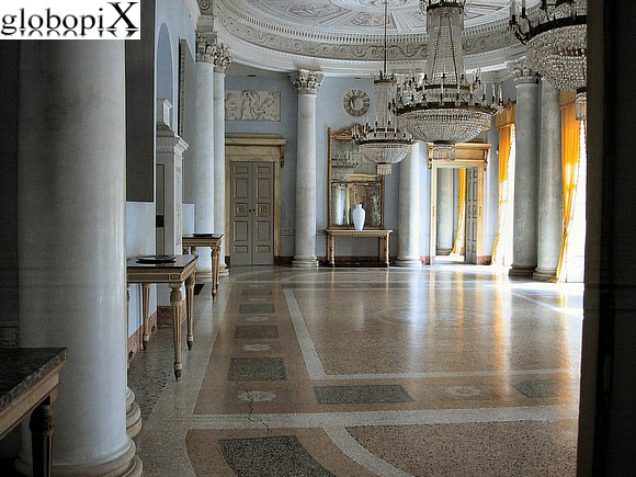 Varese - The Imperial style hall of Villa Panza