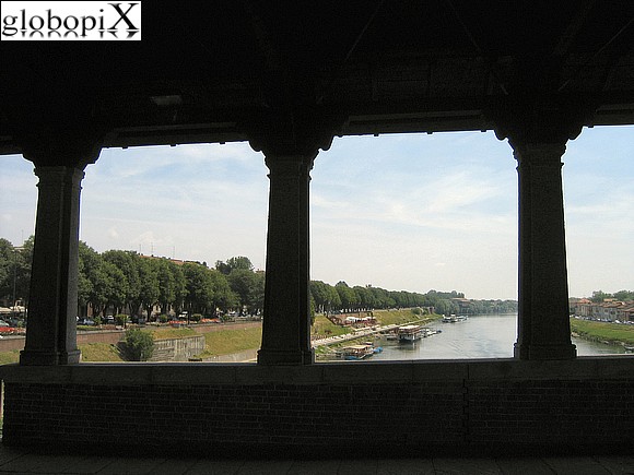 Pavia - Ticino from Ponte Coperto