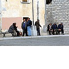 Photo: People on Piazza Risorgimento in Arzachena