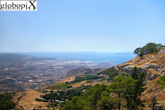 Panorama dal Castello Venere di Erice