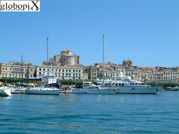 Panorama di Ortigia dal mare