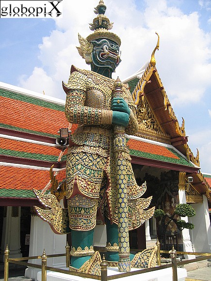 Bangkok - Statua nel Grand Palace