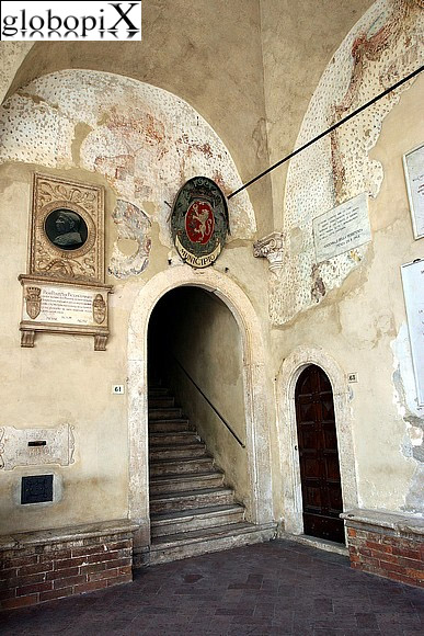 Pienza - Porticato del Palazzo Pubblico