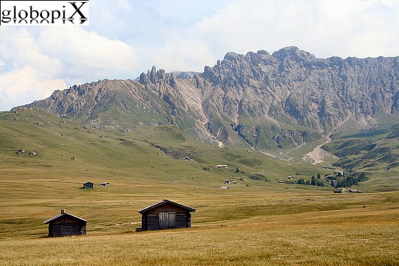 Dolomiti - Alpe di Siusi and Peak of Terrarossa
