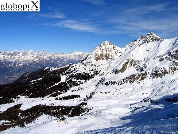 Pila - Panorama dalle piste di Pila