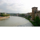 Panorama dal Ponte Scaligero sull'Adige