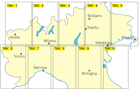 Cartina Nord Italia