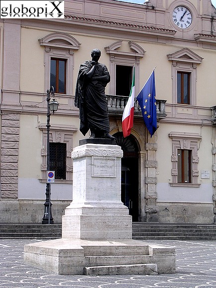 Sulmona - Monument to Ovidio on Piazza XX Settembre