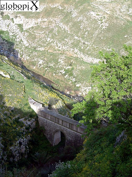 Matera - Panorama of the Gravina stream valley