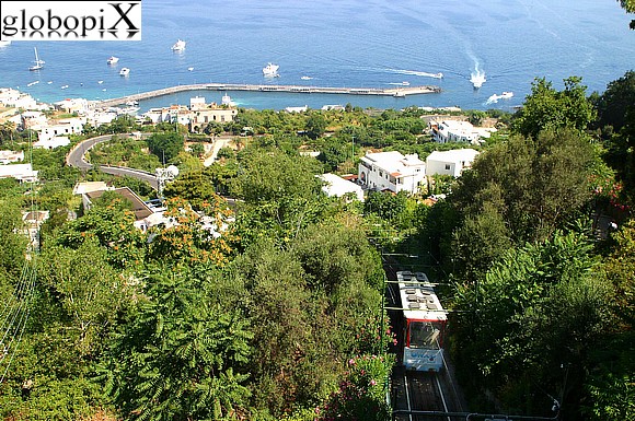 Capri - Cable car from Marina Grande to Capri