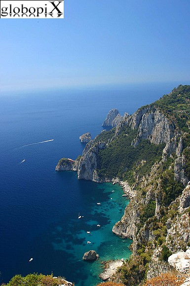 Capri - Sea cliffs.