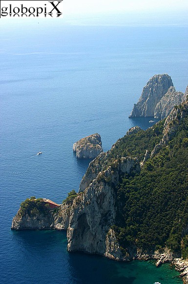 Capri - Sea cliffs.