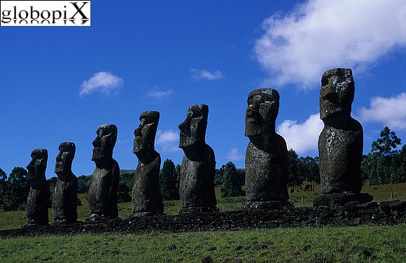 Isola di Pasqua - Moai sull'Isola di Pasqua