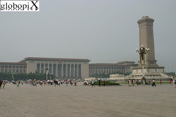 Pechino - Piazza Tiananmen - Grande Palazzo del Popolo