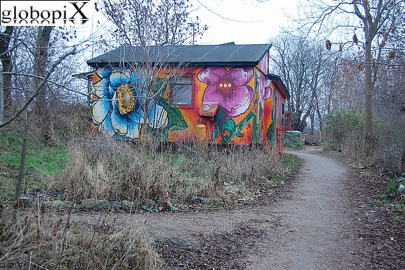 Copenaghen - Casa hippie nel Villaggio Christiania
