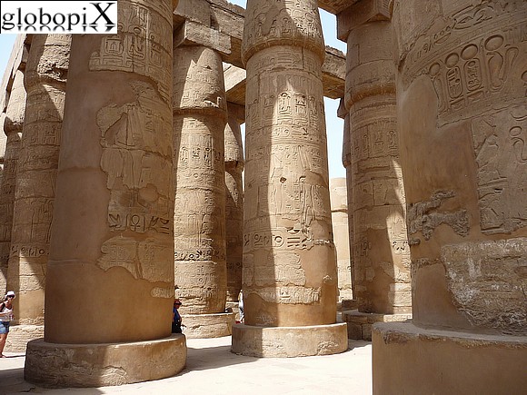 Luxor - Colonne del tempio di Karnak