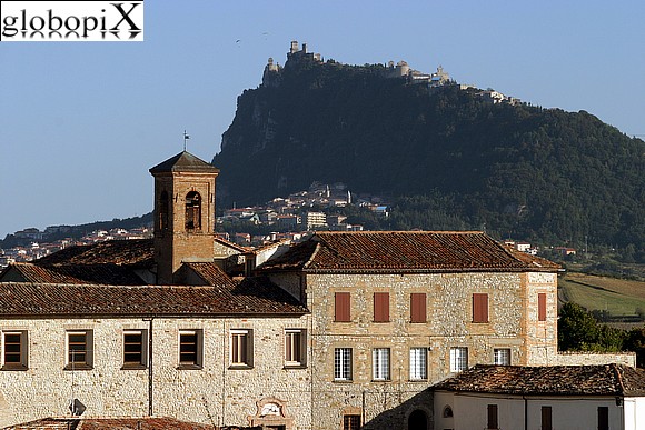 San Marino - View of San Marino from Verucchio