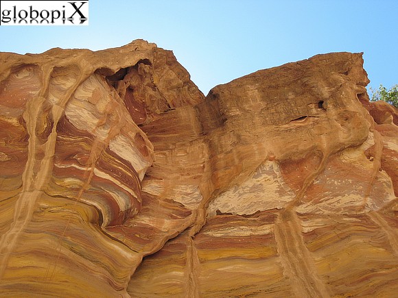 Petra - Rocce di arenaria a Petra