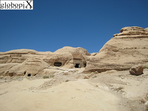 Petra - Tombe e abitazioni a Petra