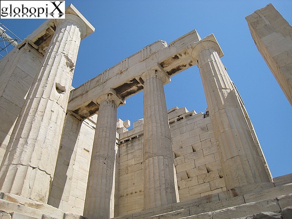 Athens - Propilei dell'Acropoli di Atene