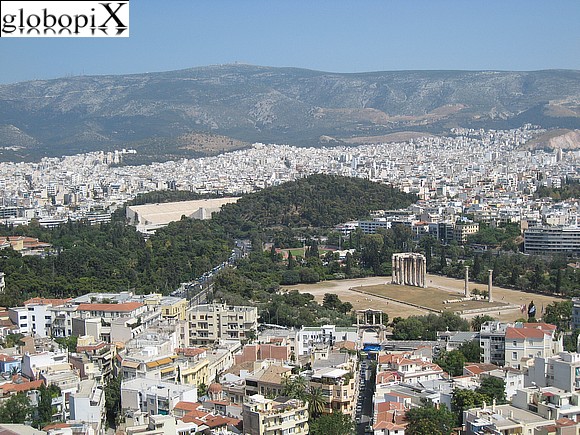 Athens - Tempio di Zeus Olimpo e stadio