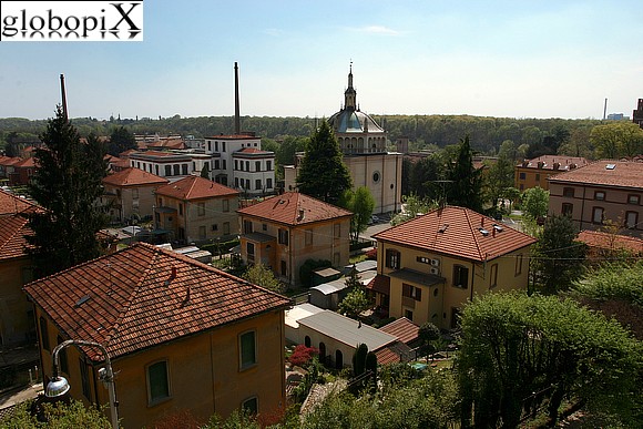 Crespi d'Adda - Panorama del villaggio