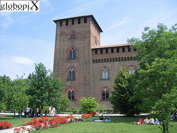 Pavia - The garden of Castello Visconteo