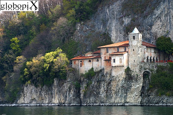 Lago Maggiore - View of the monastery from the lake