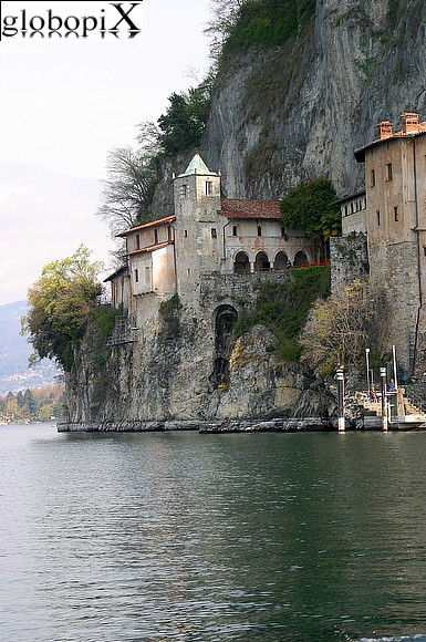 Lago Maggiore - View of the monastery from the lake