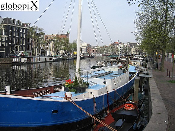 Amsterdam - Barca ormeggiata