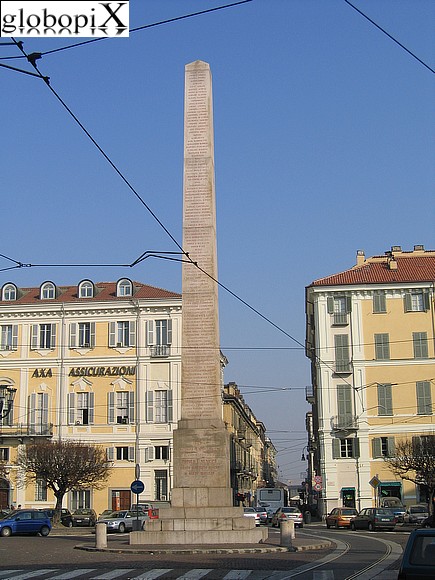 Turin - The obelisk of Piazza Savoia