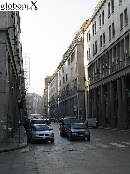 Turin - Via Roma with Porta Nuova in the background