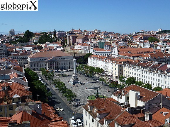 Lisbona - Vista su Piazza Pedro IV