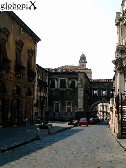 Catania - Via Crociferi and Arco di S. Benedetto