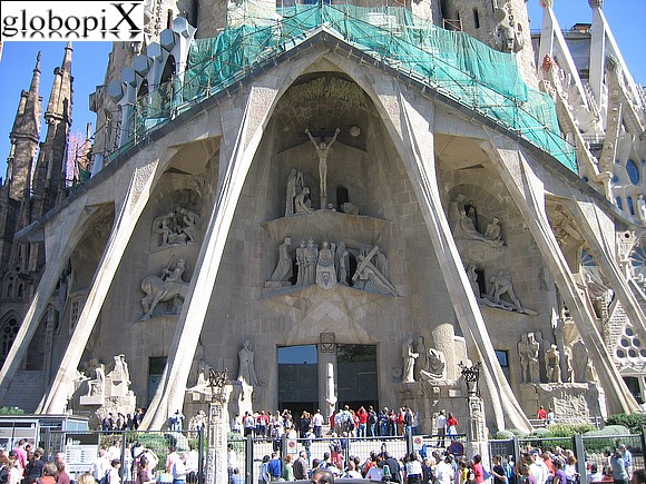 Barcelona - Ingresso della Sagrada Familia