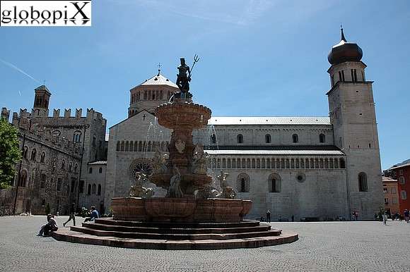 Trento - Fontana di Nettuno and Duomo S. Vigilio
