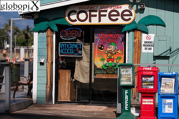 Isole Hawaii - Kona coffe shop a Kihei