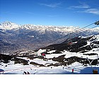 Foto: Pila e panorama delle Alpi