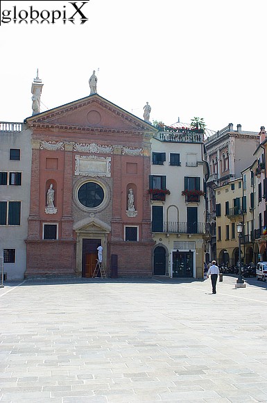 Padova - Piazza dei Signori and church of San Clemente
